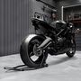 Voir la diapositive 2 : HOMCOM Support béquille de moto arrière support de roue lève moto arrière sur roulettes avec bobine de bras oscillant U + L, noir