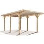 Voir la diapositive 6 : Carport bois MAX toit plat  15,71 m² 1 voiture