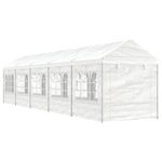 VIDAXL Belvedere avec toit blanc 11,15x2,28x2,69 m polyethylene