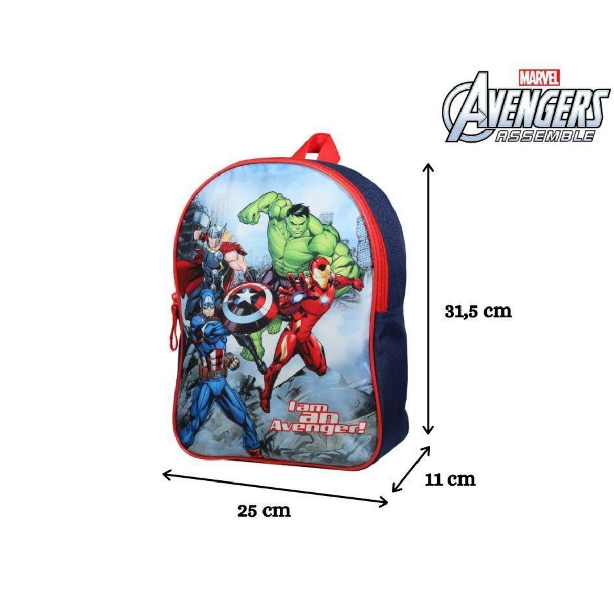 Bagtrotter BAGTROTTER Sac à dos gouter maternelle 31 cm Marvel Avengers Multicolore