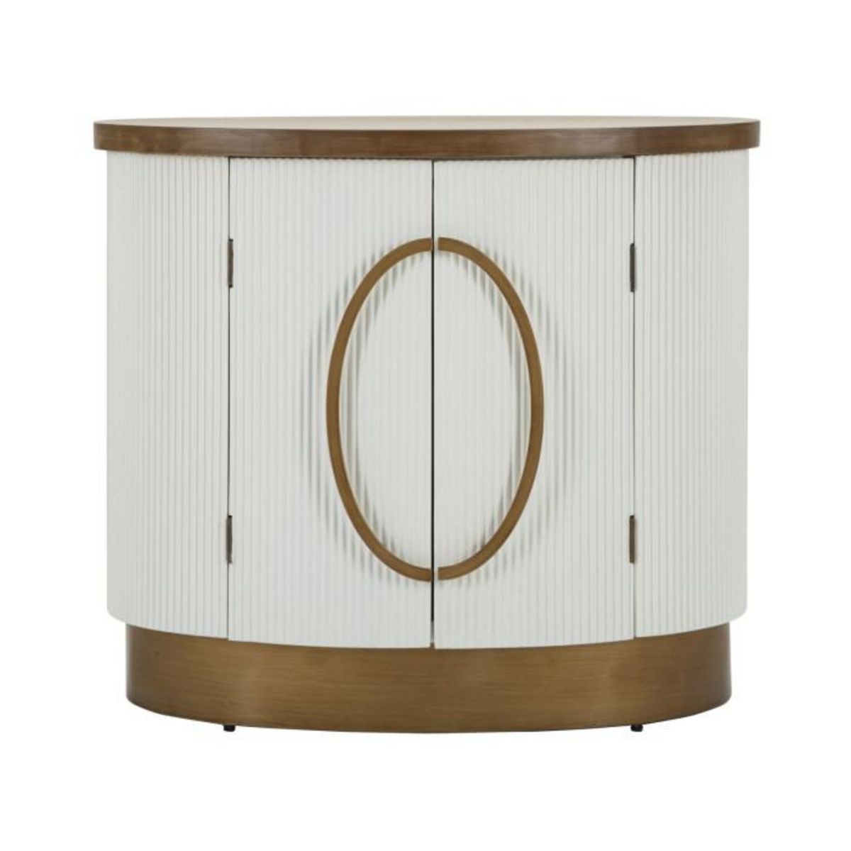 Paris Prix Buffet 2 Portes en Bois  Tolosa  79cm Blanc & Naturel