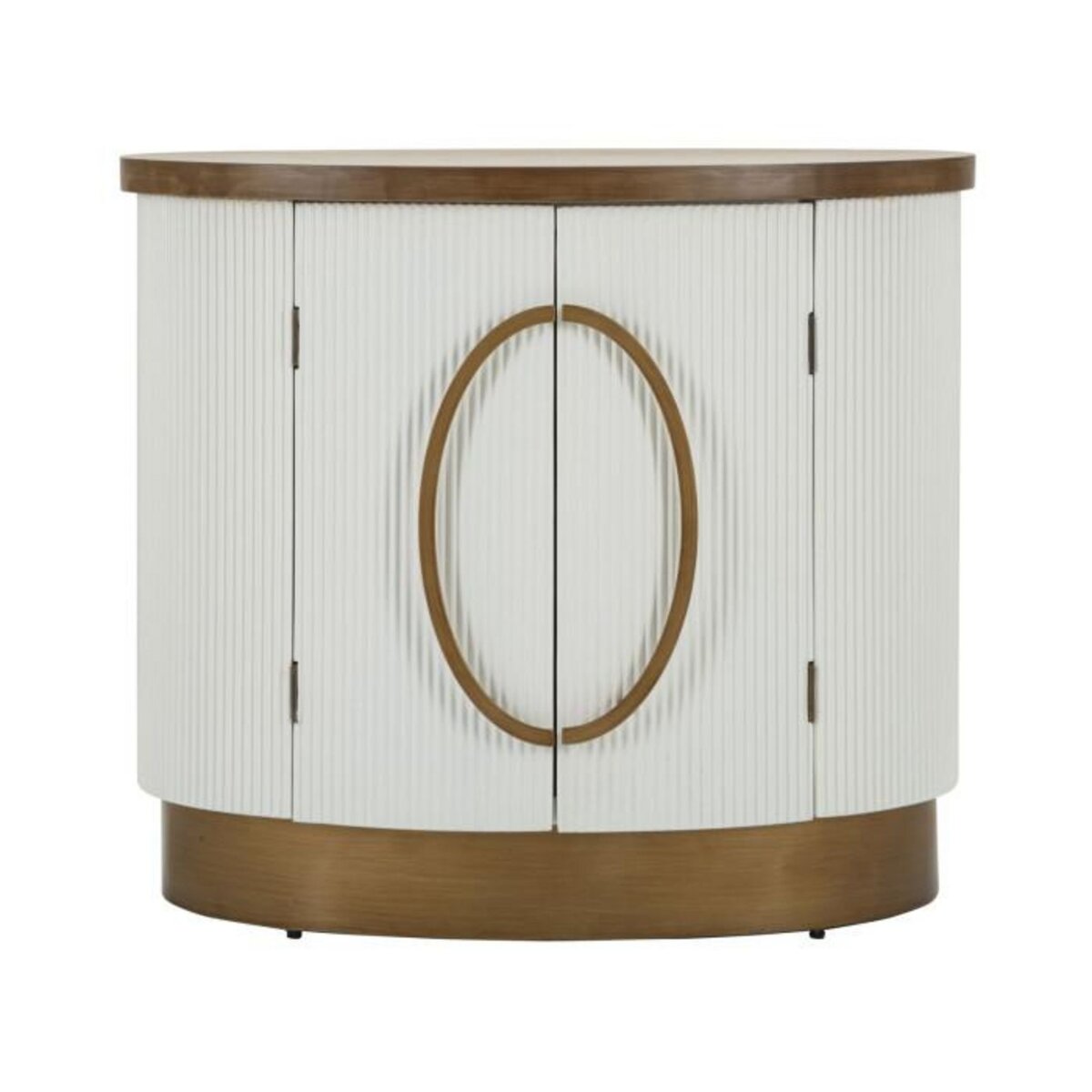 Paris Prix Buffet 2 Portes en Bois  Tolosa  79cm Blanc & Naturel
