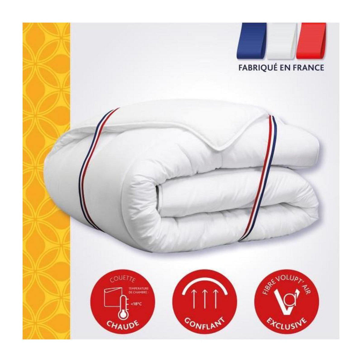 DODO Couette VANCOUVER DODO - 140x200 cm - Ultra tempérée - Fabriqué en France
