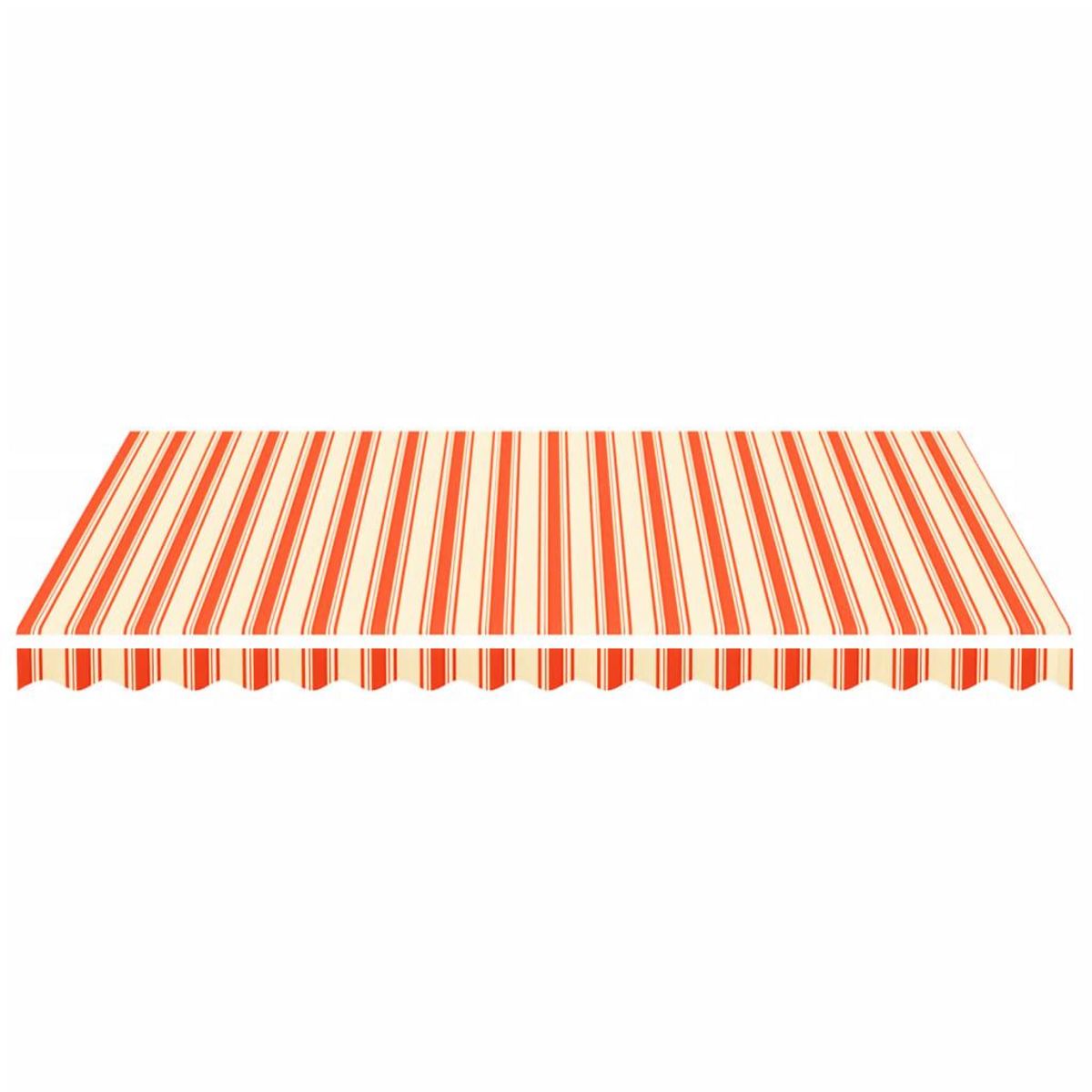 VIDAXL Tissu de remplacement pour auvent Jaune et orange 4x3 m
