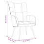 Voir la diapositive 6 : VIDAXL Chaise de relaxation avec tabouret Vert fonce Velours