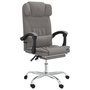 Voir la diapositive 2 : VIDAXL Fauteuil de massage inclinable de bureau Taupe Tissu