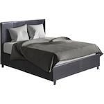 Habitat et Jardin Lit double avec coffre  Carla  - 140 x 190 cm - Noir