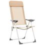 Voir la diapositive 3 : VIDAXL Chaises de camping pliables lot de 2 Creme Aluminium