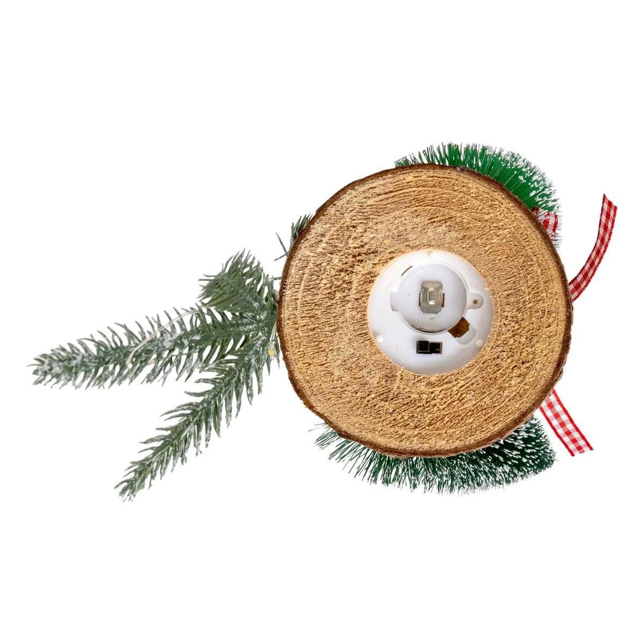 Voir la diapositive 5 : FEERIC LIGHT & CHRISTMAS Décoration sapin lumineux led  père noël  25cm vert