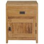 Voir la diapositive 2 : VIDAXL Table de chevet teck massif 40x30x50 cm