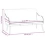 Voir la diapositive 6 : VIDAXL Banc Creme 110x76x80 cm Similicuir