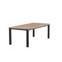 Voir la diapositive 3 : Paris Prix Table de Jardin Extensible en Teck  Panama  224-320cm Naturel & Noir