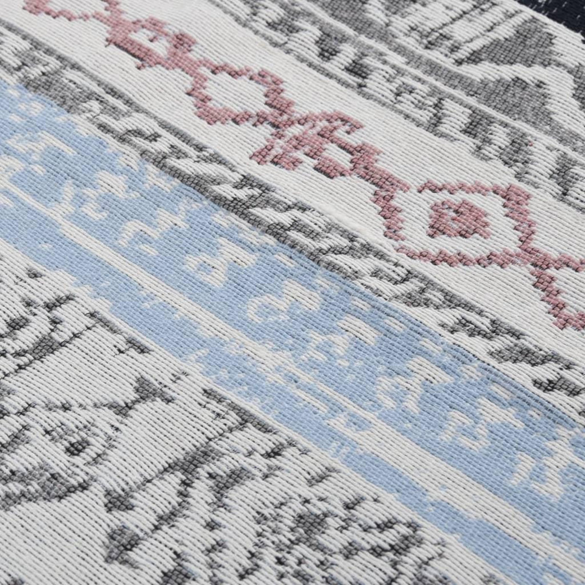 VIDAXL Tapis Rose et aqua 120x180 cm Coton