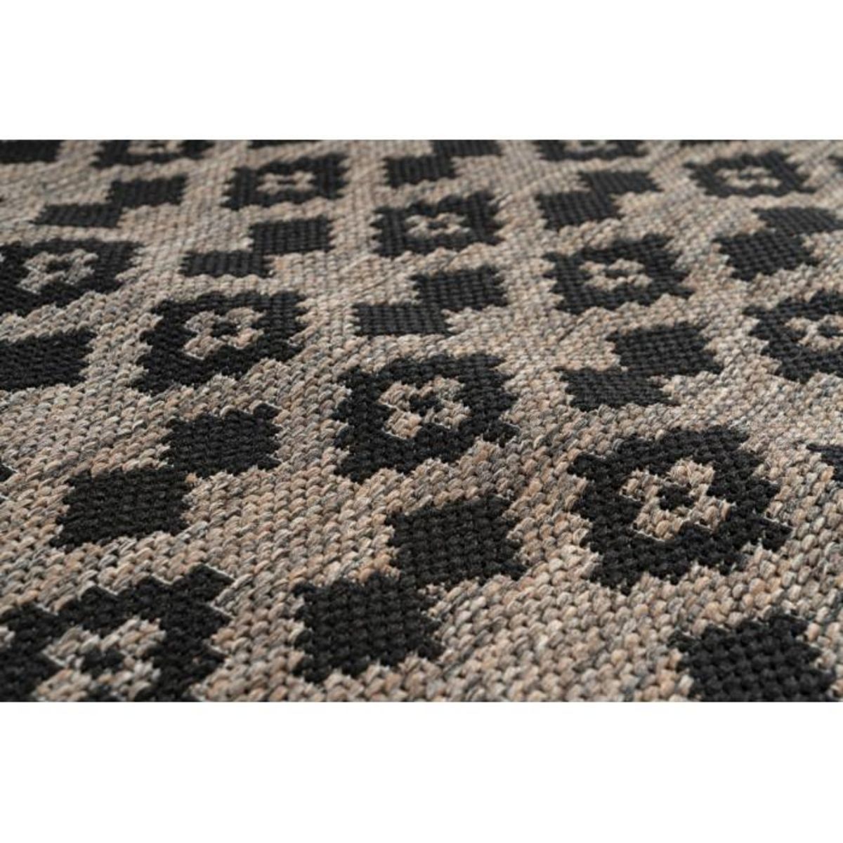 Paris Prix Tapis Géométrique à Poils Courts  Splash  Gris