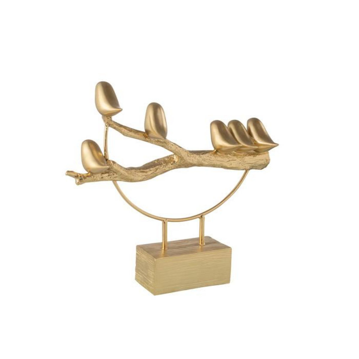 Paris Prix Statuette sur Socle  Oiseaux sur Branche  35cm Or