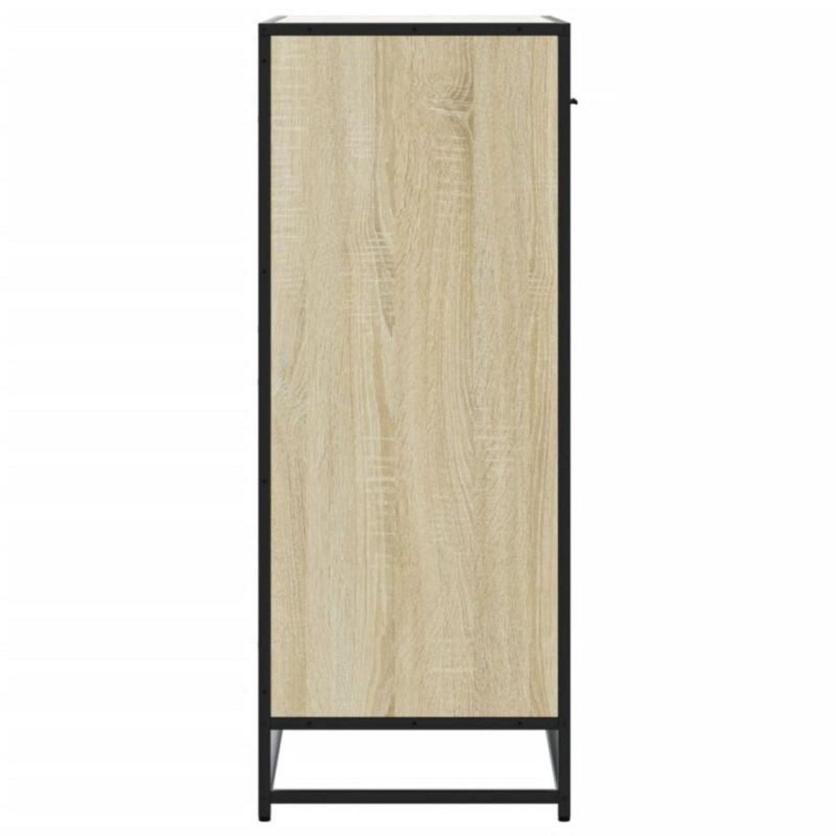 VIDAXL Armoire à chaussures chêne sonoma bois d ingénierie et métal