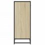 Voir la diapositive 5 : VIDAXL Armoire à chaussures chêne sonoma bois d ingénierie et métal