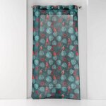 Paris Prix Rideau Voilage à Œillets Imprimé  Caracas  140x240cm Bleu