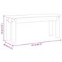 Voir la diapositive 6 : VIDAXL Banc a manger Panama 105x30x45 cm bois massif de pin