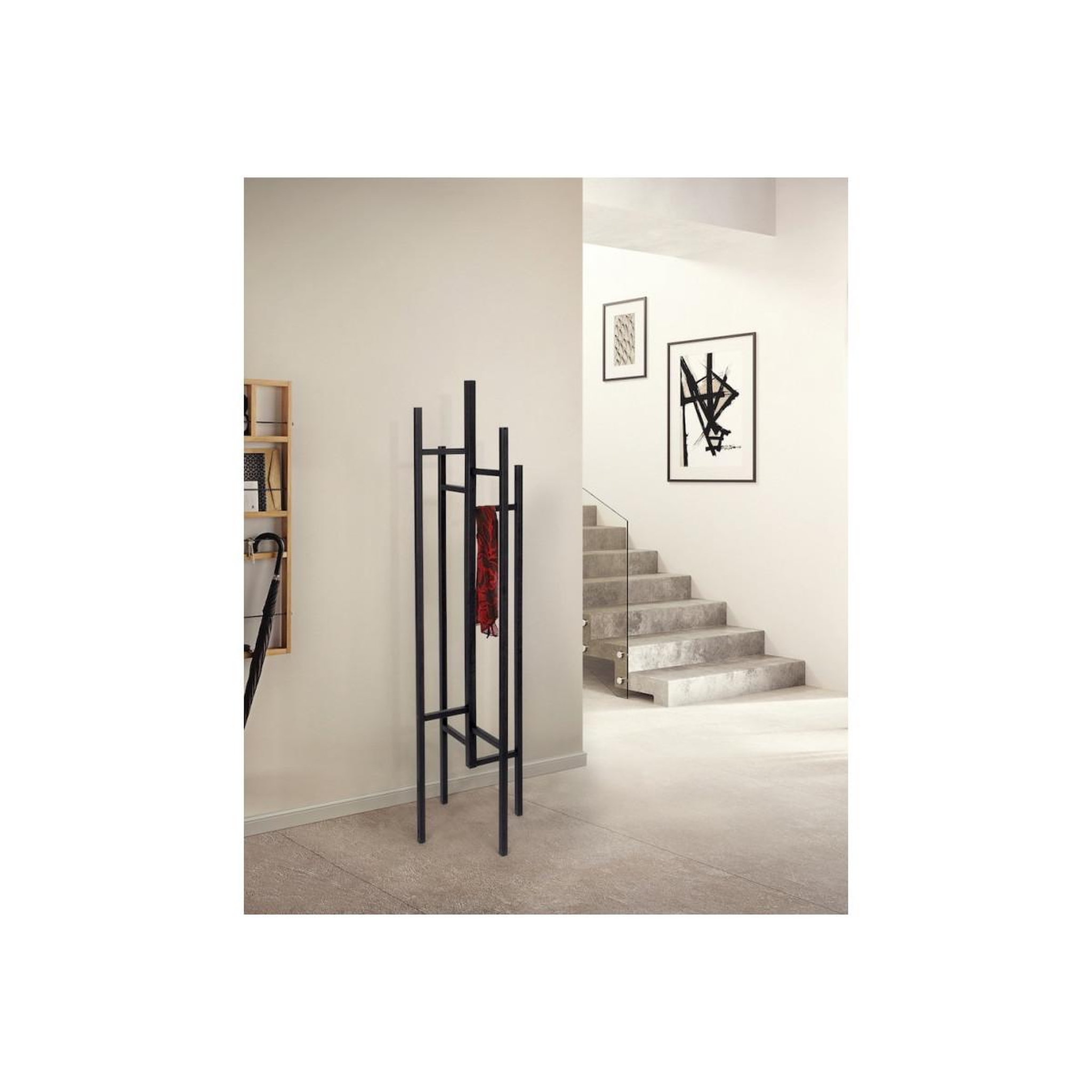 Voir la diapositive 5 : Paris Prix Porte-manteau design  eigen  175cm noir