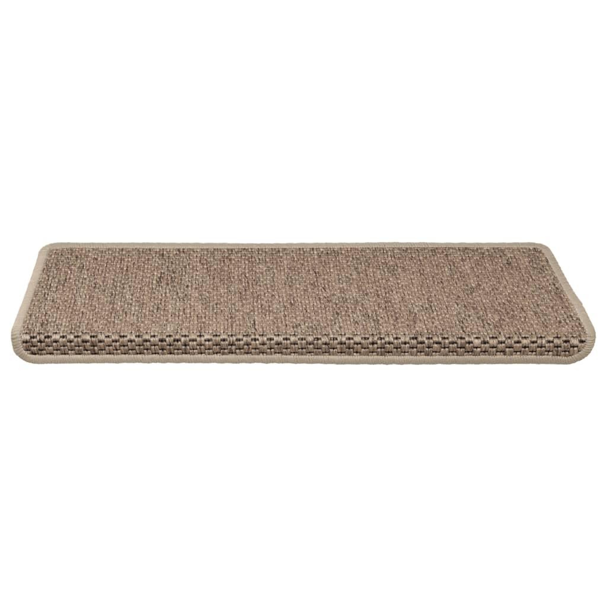 Voir la diapositive 4 : VIDAXL Tapis d'escalier autocollants 15 pcs 65x21x4 cm Sable