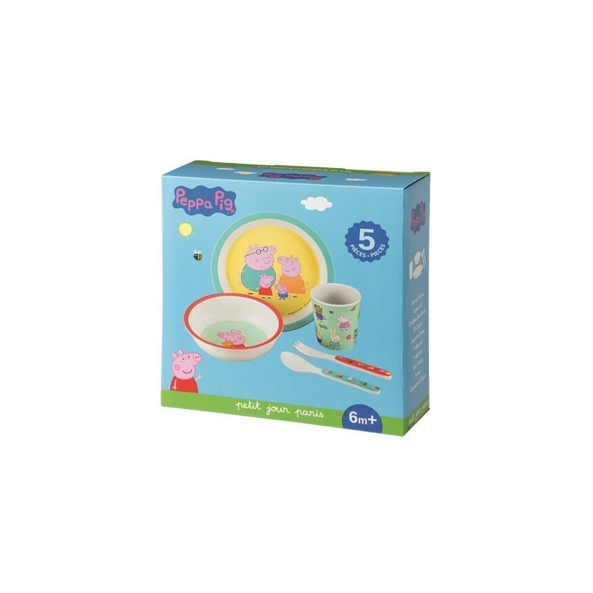 Petit Jour Coffret Cadeau Peppa Pig : Set Complet de 5 Pièces pour Enfants