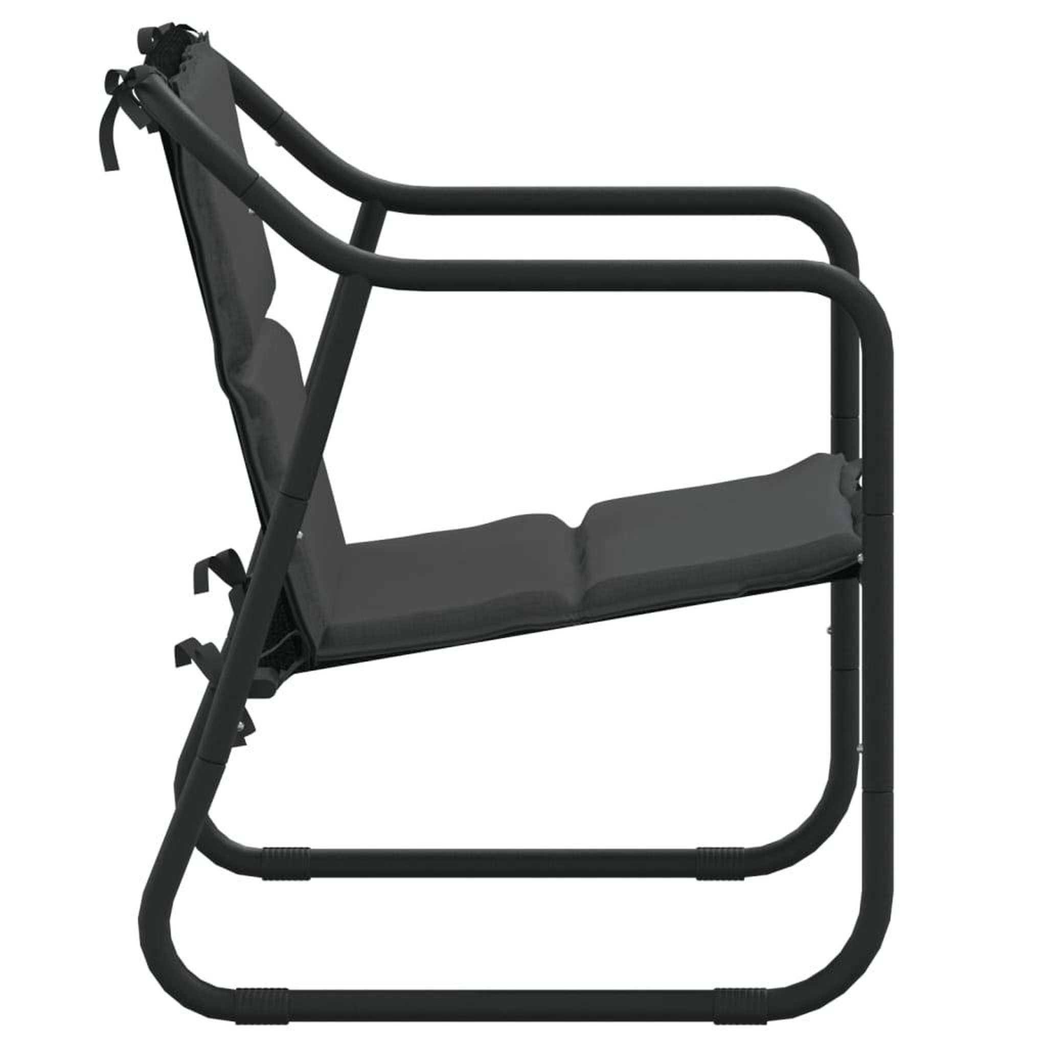 Voir la diapositive 5 : VIDAXL Salon de jardin avec coussins 3 pcs anthracite acier