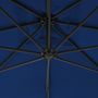 Voir la diapositive 5 : VIDAXL Parasol de jardin en porte-a-faux avec mat en acier azure