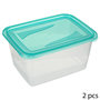Voir la diapositive 1 : FIVE Lot de 2 Boîtes de Conservation  Fresh & Freeze  2L Bleu