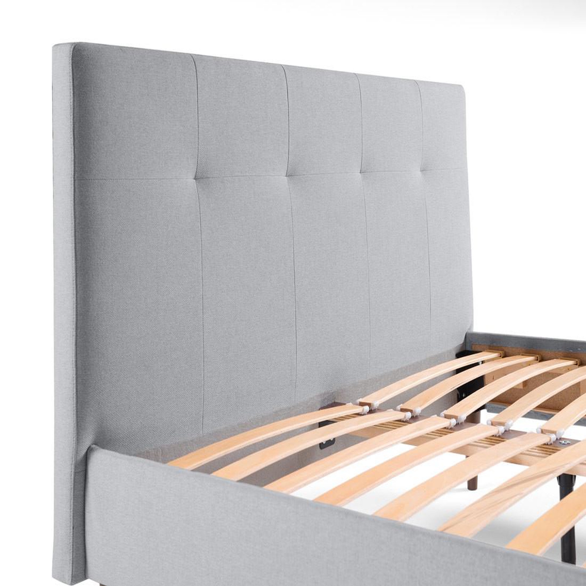 Voir la diapositive 6 : BEST MOBILIER Monet - lit - 160x200 - sommier inclus - en tissu