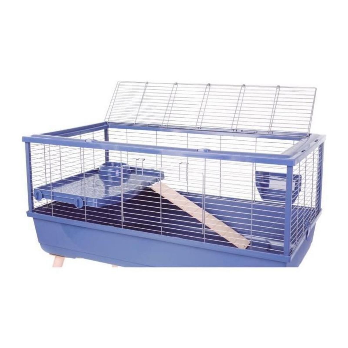 Zolux Cage rongeur surélevée - Zolux - Néolife - Pour cochon d'inde - 99 x 54 x 79 cm - Bleu