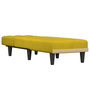 Voir la diapositive 3 : VIDAXL Chaise longue jaune velours