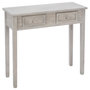 Voir la diapositive 2 : Console 2 tiroirs en bois L80cm PARME