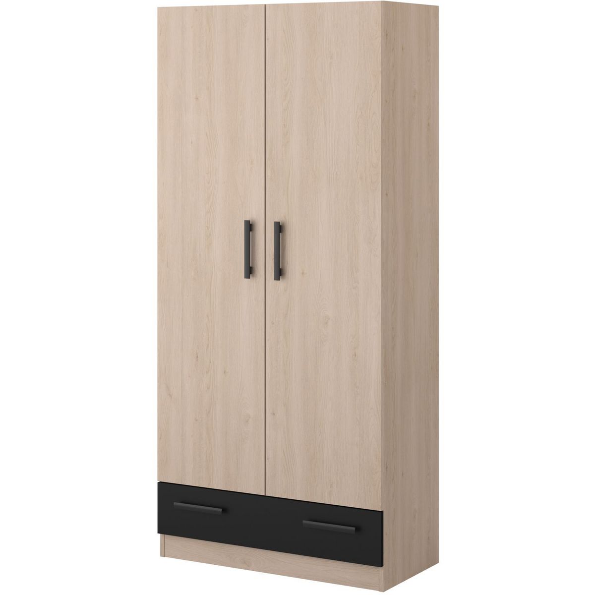 Armoire 2 portes 1 tiroir L78 cm MIA
