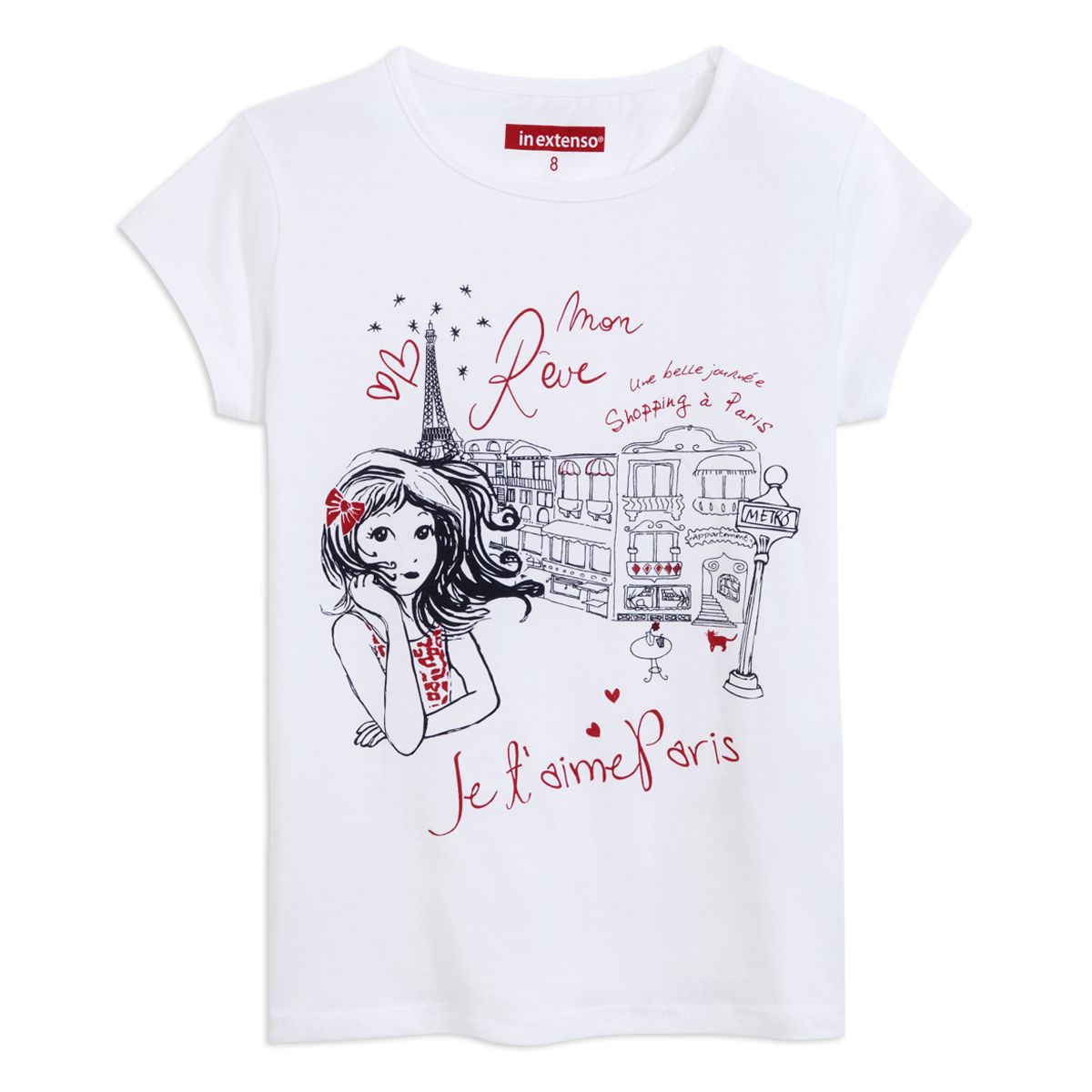 IN EXTENSO Tee-shirt manches courtes fille