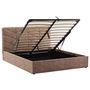 Voir la diapositive 2 : BEST MOBILIER Peonis - lit coffre - 160x200 cm - en velours - sommier inclus
