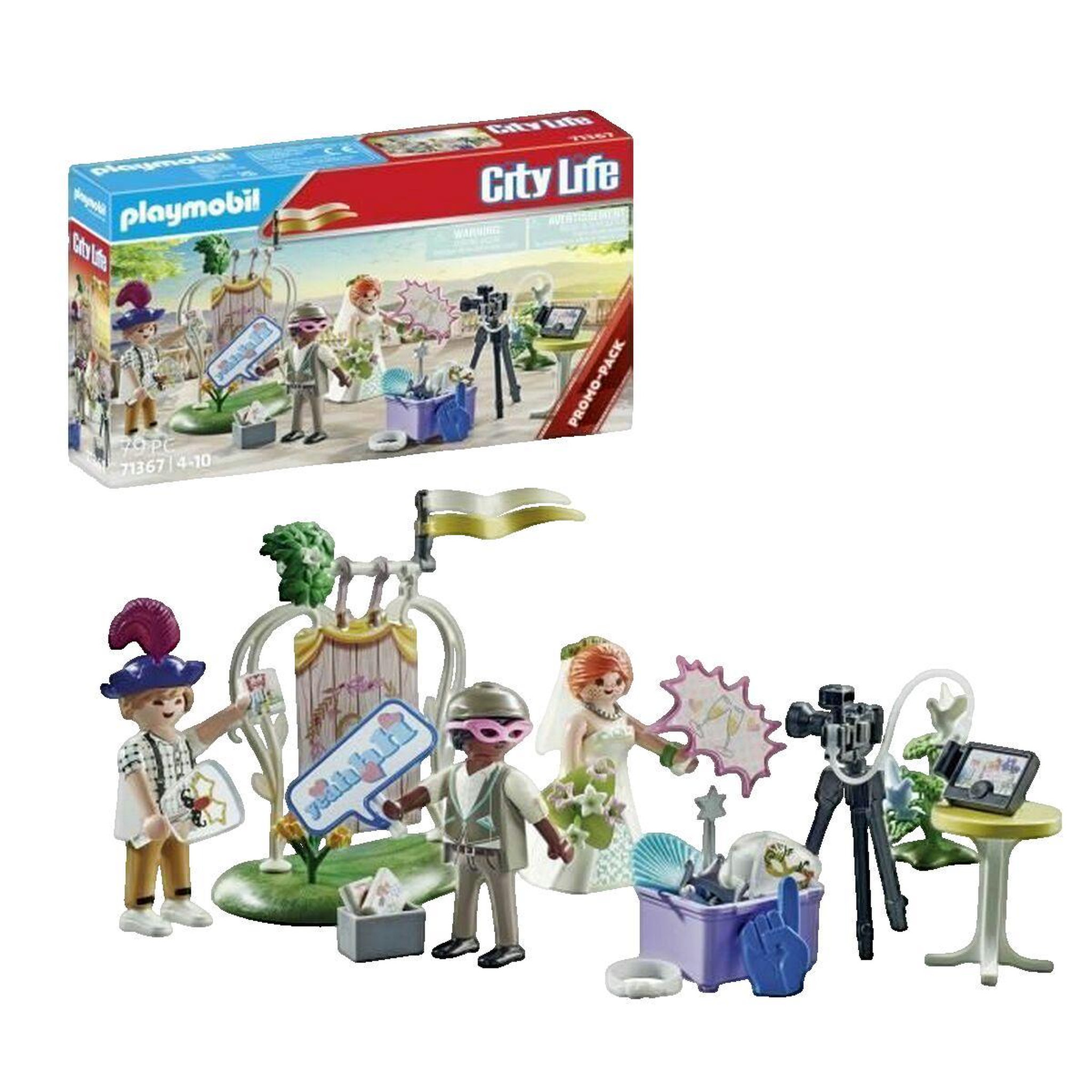 Voir la diapositive 3 : PLAYMOBIL Playmobil City Life 71367 Couple de mariés et appareil photo