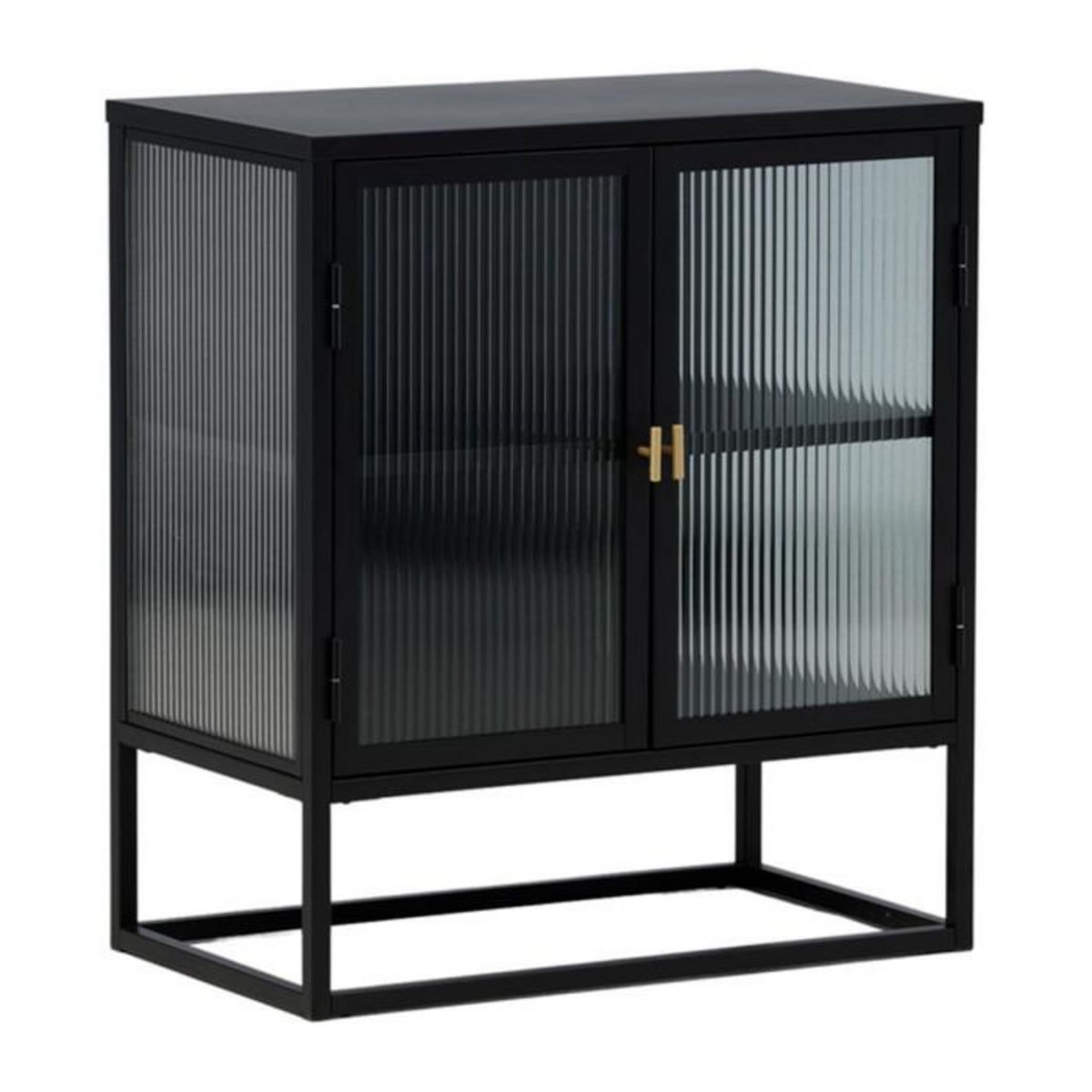 Paris Prix Vitrine 2 Portes Design  Garis  80cm Noir