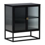 Voir la diapositive 1 : Paris Prix Vitrine 2 Portes Design  Garis  80cm Noir