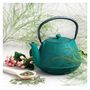 Voir la diapositive 6 : Aromandise Théière en fonte Hanami vert émeraude - 1,2 L