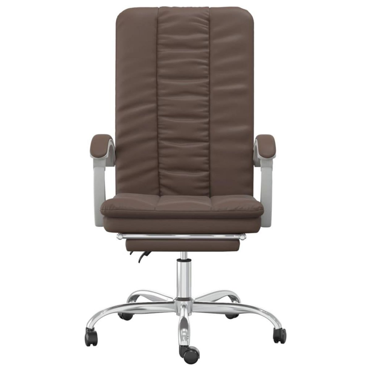 VIDAXL Fauteuil inclinable de bureau Marron Similicuir