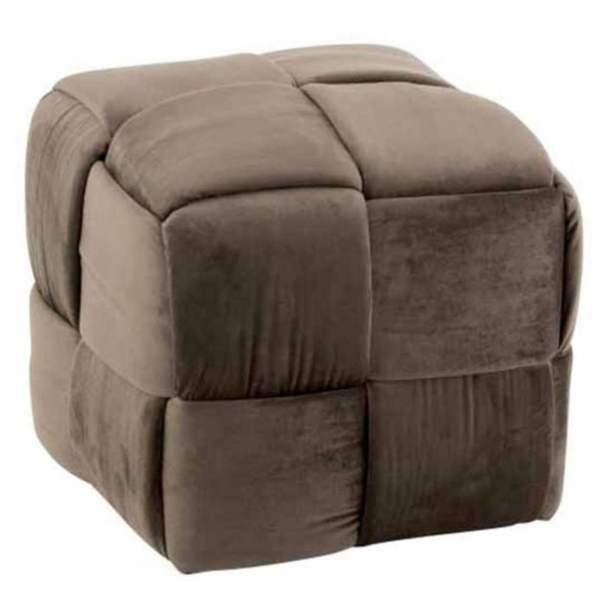 Paris Prix Pouf Design  1 Personne  42cm Gris Foncé