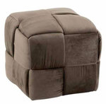 Paris Prix Pouf Design  1 Personne  42cm Gris Foncé
