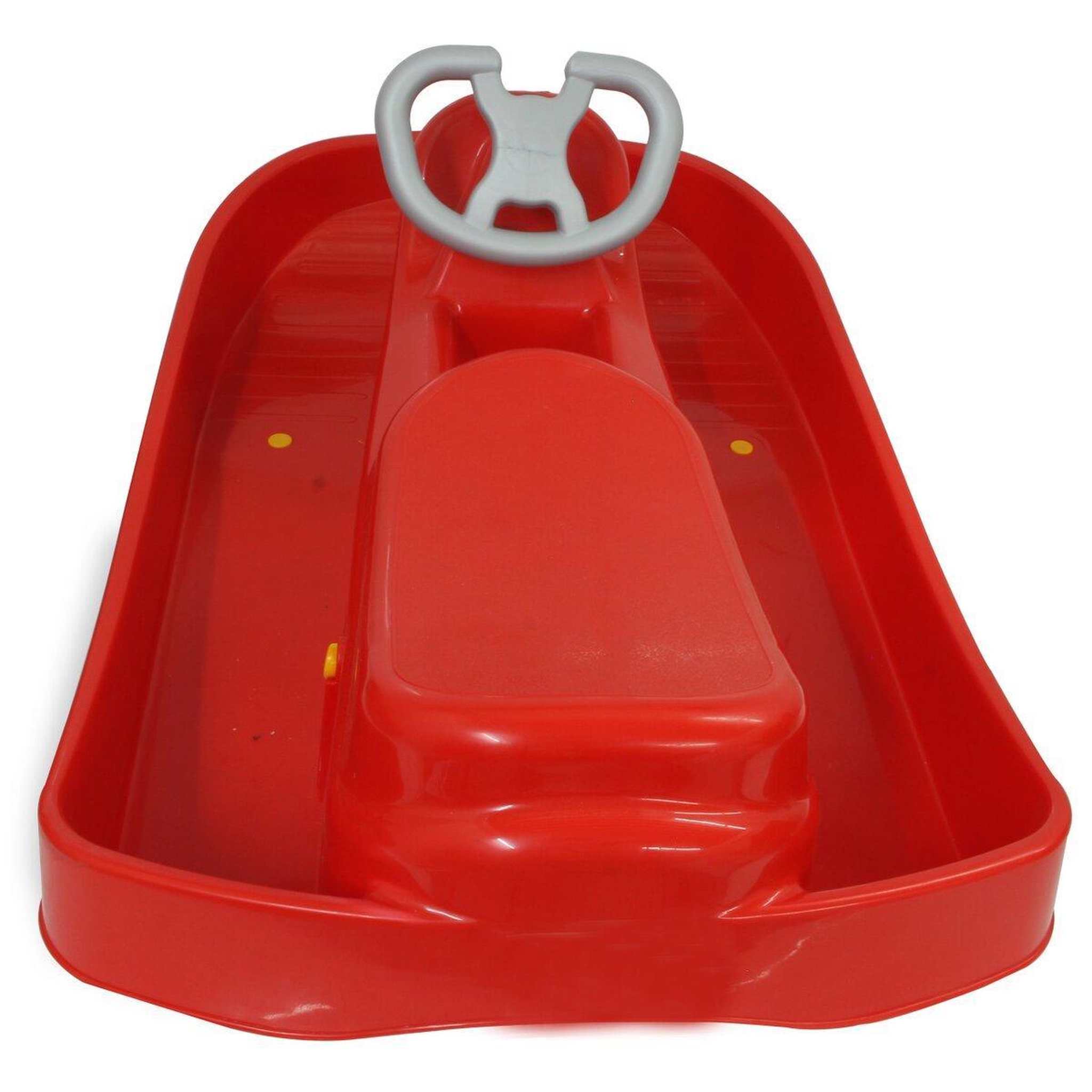 Voir la diapositive 3 : Jamara Snow Play Bob Ralley 100 cm rouge avec volant et frein