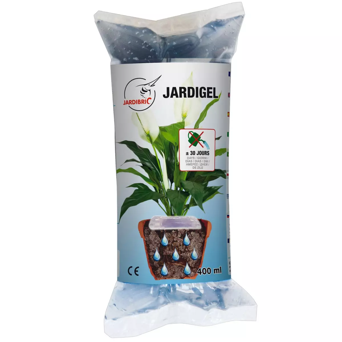 Jardibric Gel d'arrosage pour plantes et fleurs 400 ml