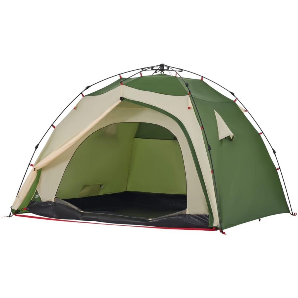 VIDAXL Tente de camping a dome 4 personnes vert liberation rapide