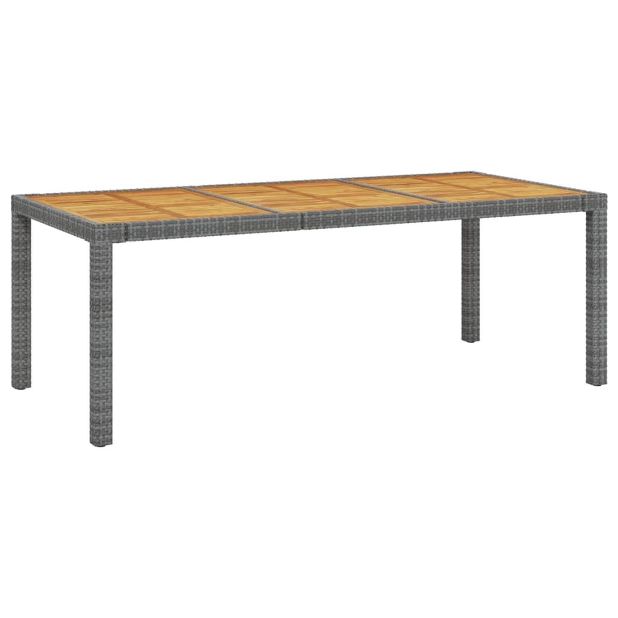 Voir la diapositive 4 : VIDAXL Salon de jardin 7 pcs avec coussins Resine tressee Gris