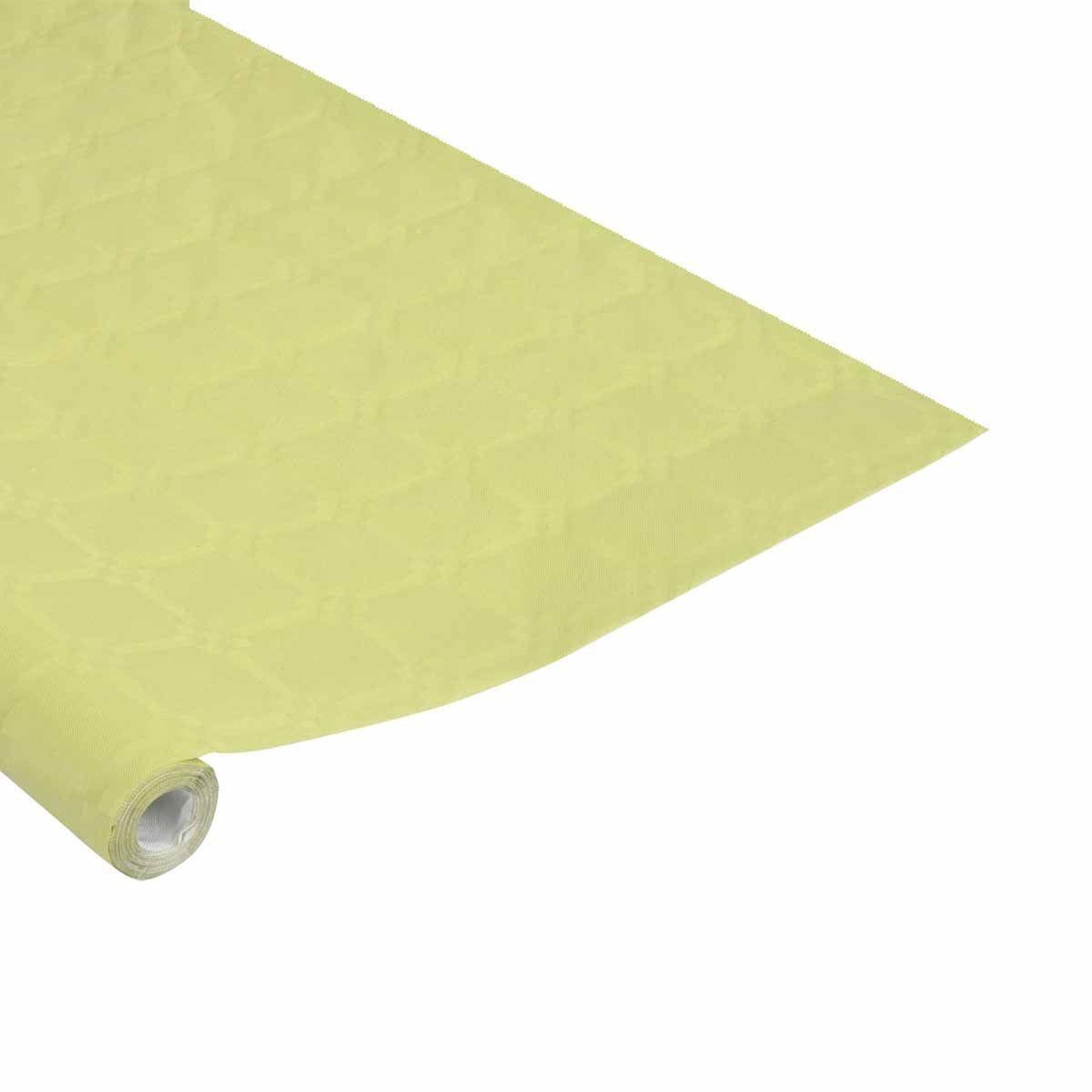 HOMEA Nappe papier  damassée  1,18x5m tilleul