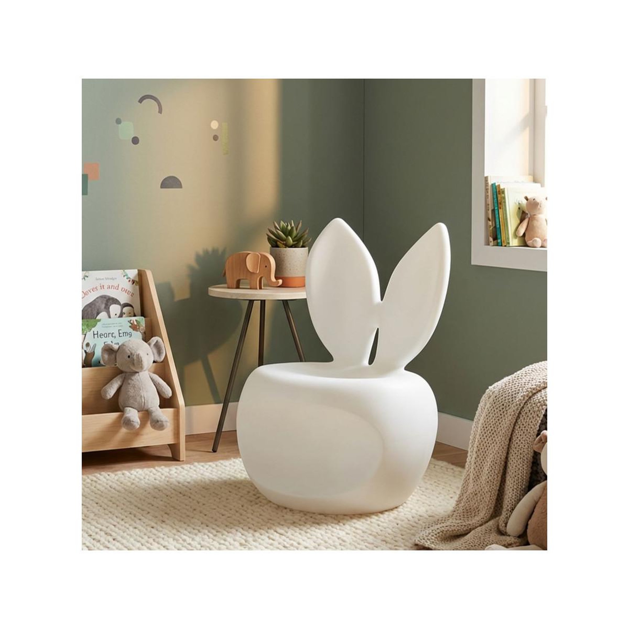 Voir la diapositive 6 : Paris Prix Chaise enfant design  bunny  79cm blanc