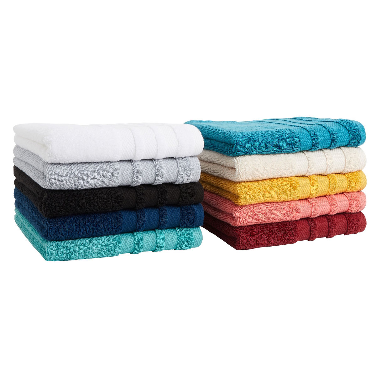 ACTUEL Serviette de toilette unie en coton 500 g/m²